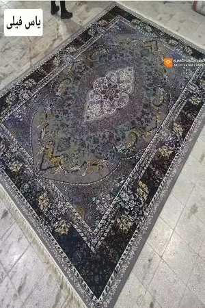 فرش یاس 440 شانه نگین کسری کاشان